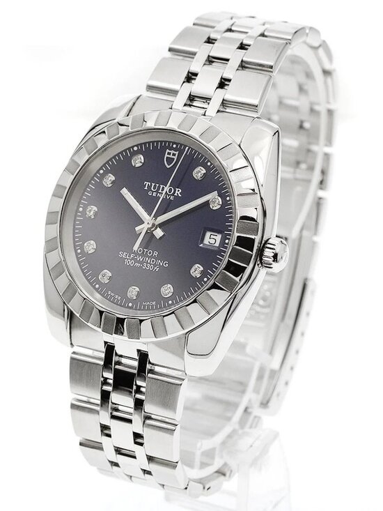 Tudor Other - TUDOR Classic 21010 Date Navy Dial Automatic Men's Watch_948029